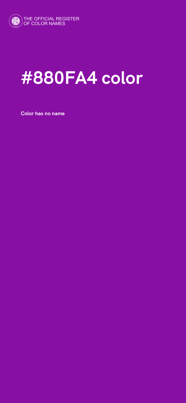 #880FA4 color image