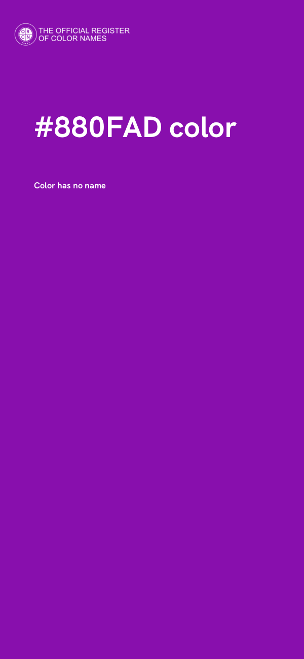 #880FAD color image