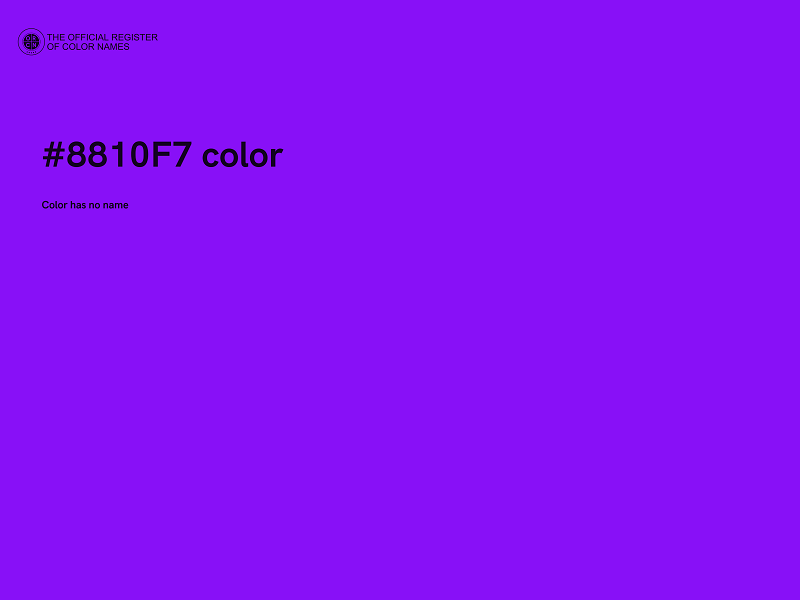 #8810F7 color image