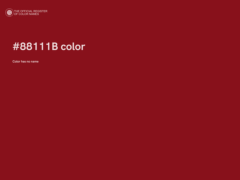 #88111B color image