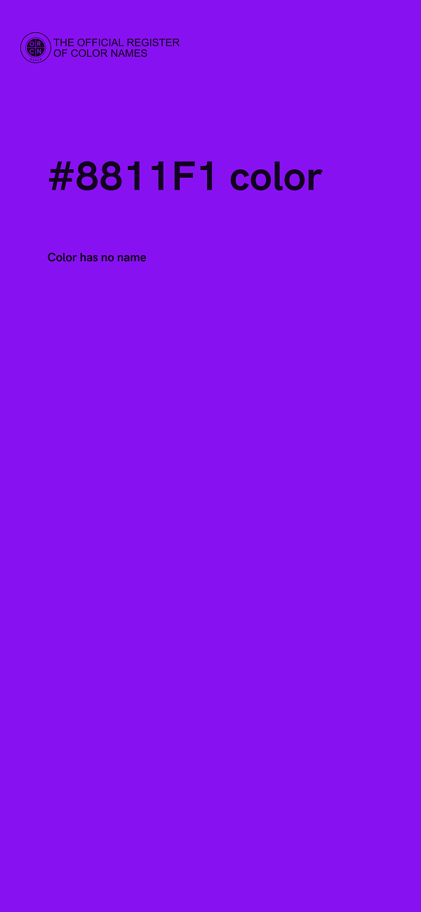 #8811F1 color image