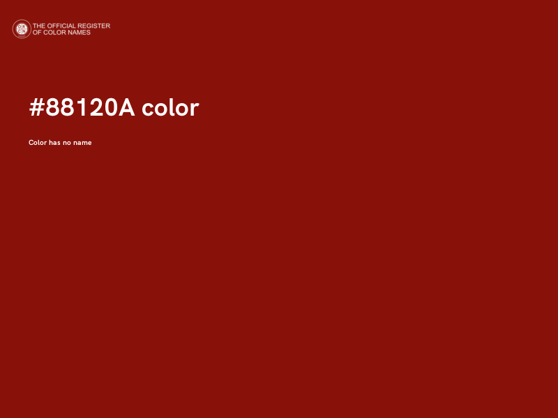 #88120A color image
