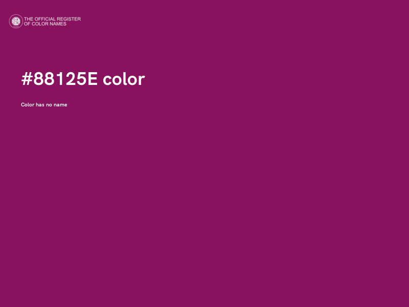 #88125E color image