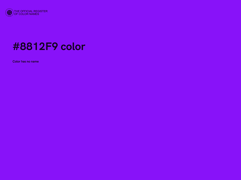 #8812F9 color image