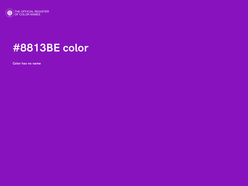 #8813BE color image