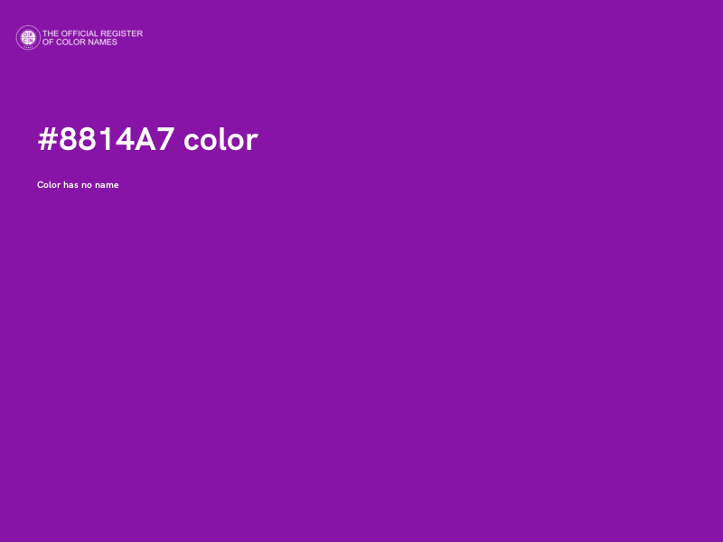 #8814A7 color image