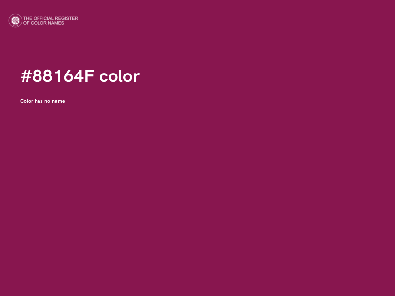 #88164F color image