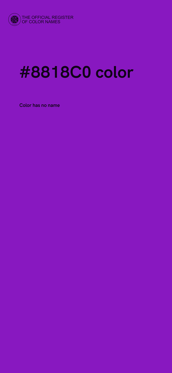 #8818C0 color image