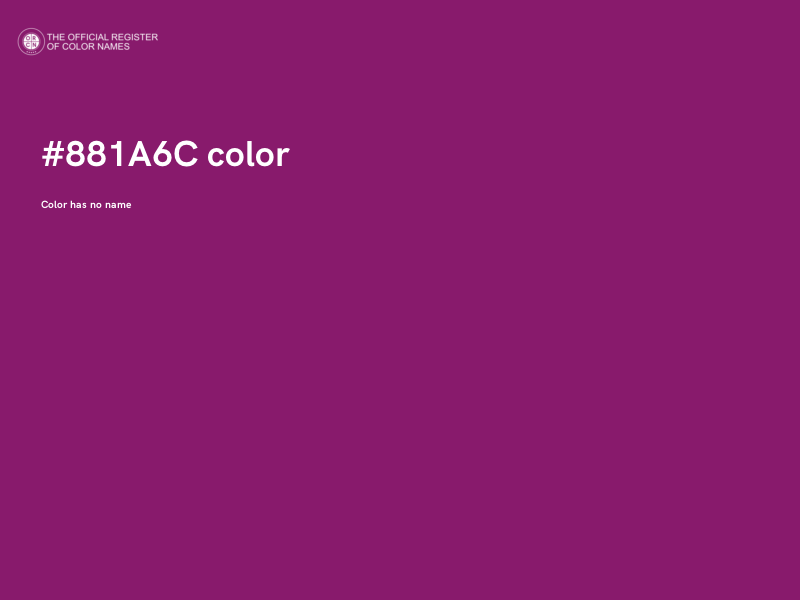 #881A6C color image