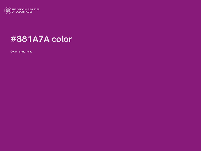 #881A7A color image