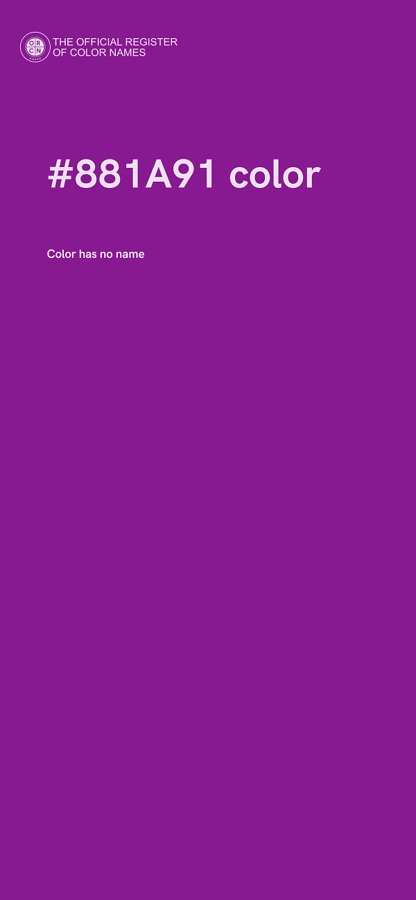 #881A91 color image