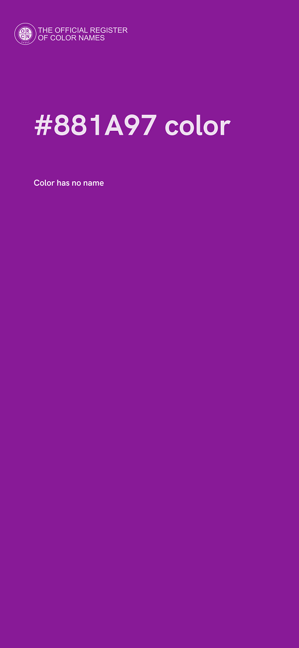 #881A97 color image