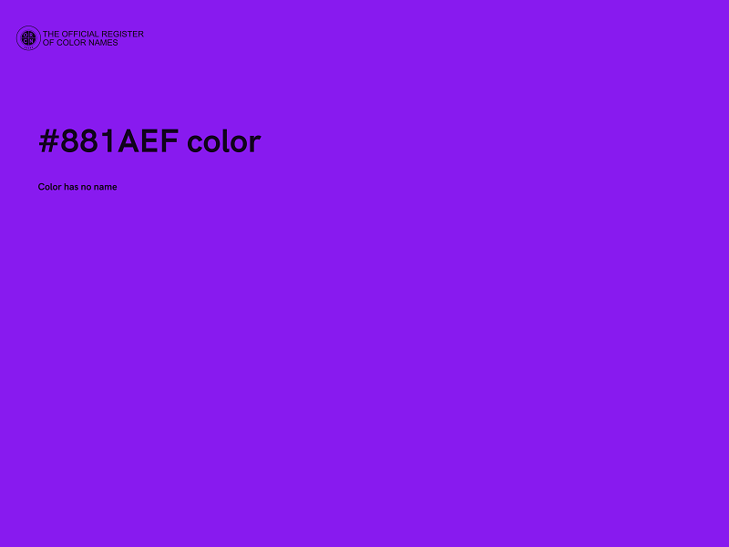 #881AEF color image