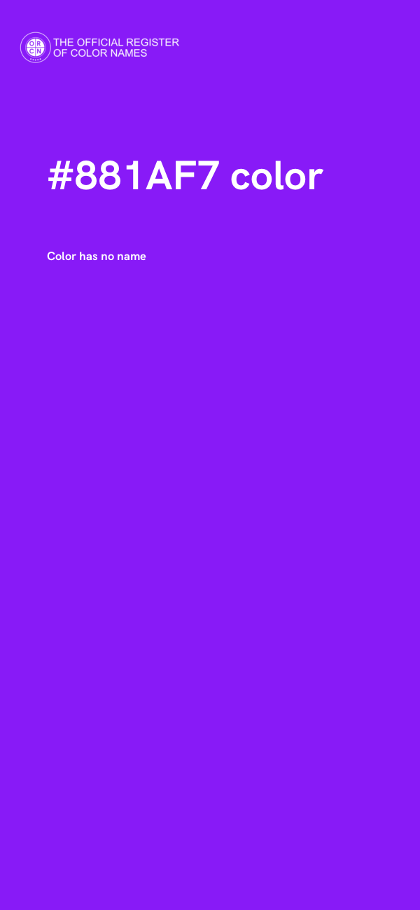 #881AF7 color image