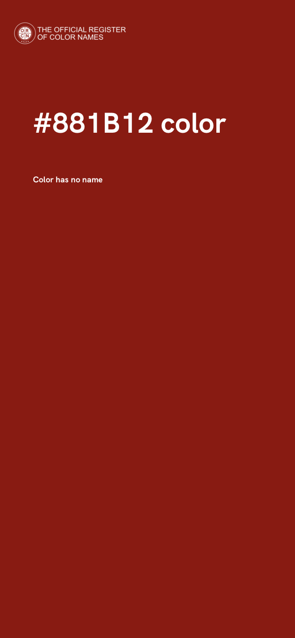 #881B12 color image