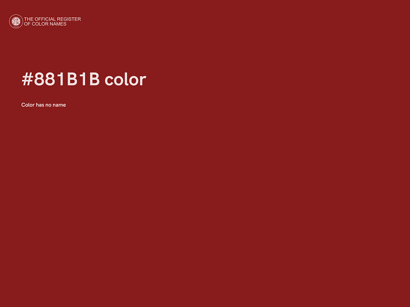 #881B1B color image