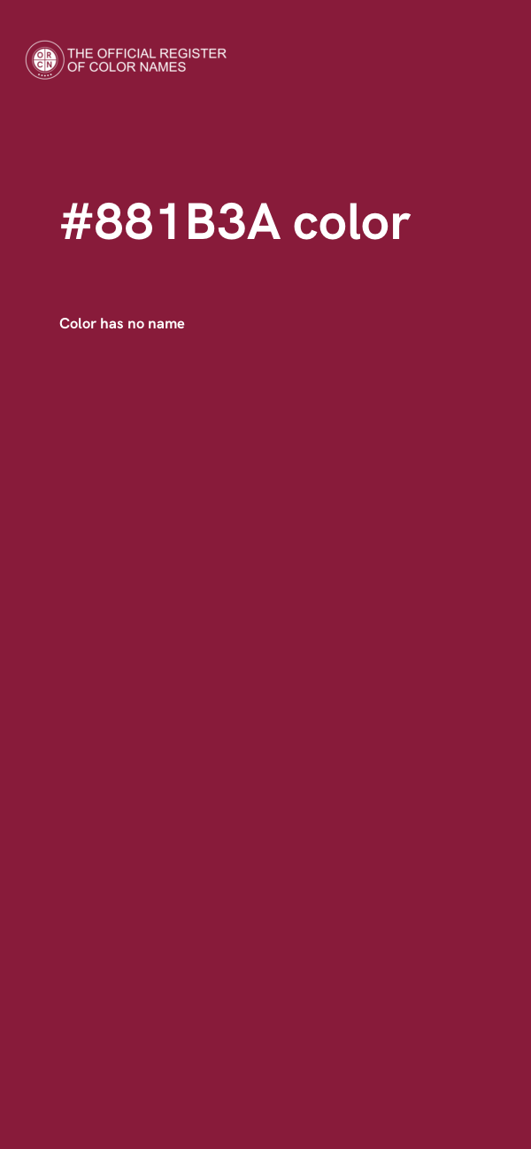#881B3A color image