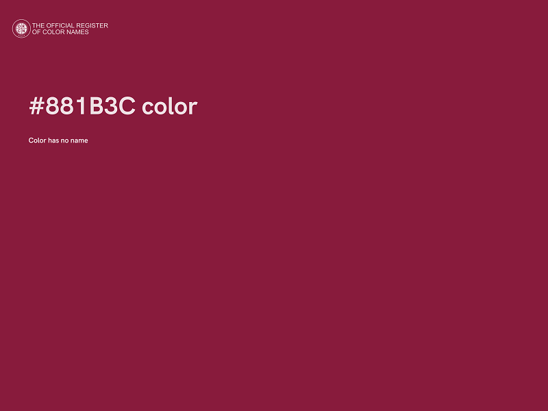 #881B3C color image