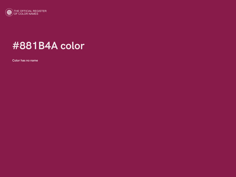 #881B4A color image