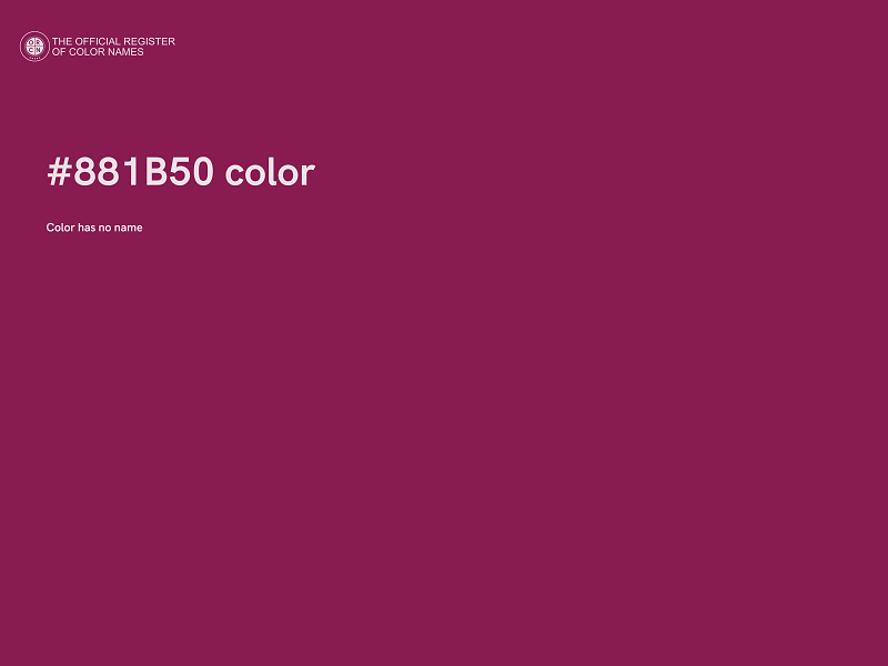 #881B50 color image