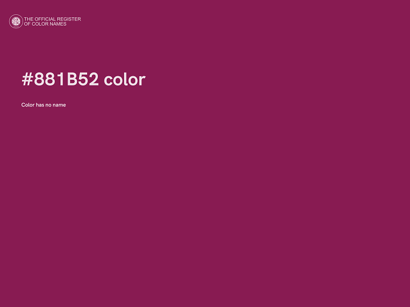 #881B52 color image