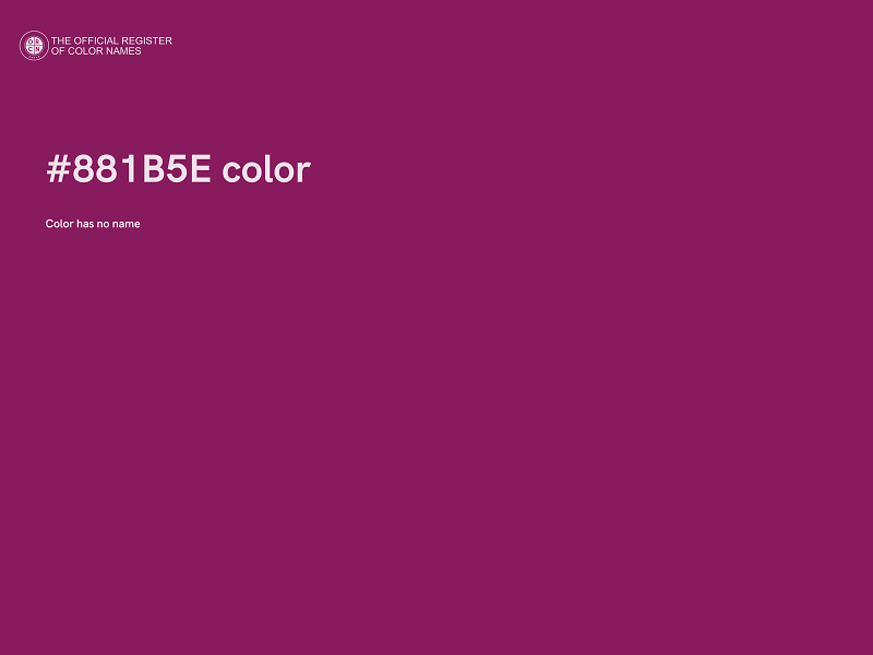 #881B5E color image