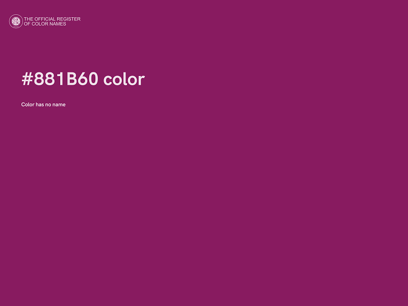 #881B60 color image