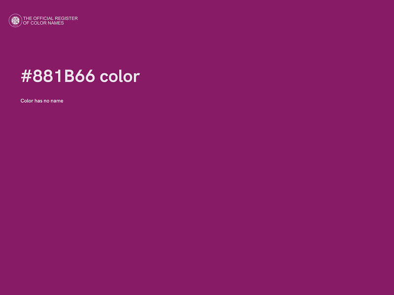 #881B66 color image