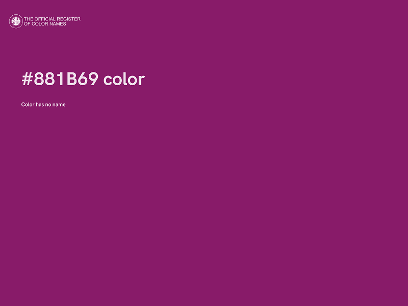 #881B69 color image