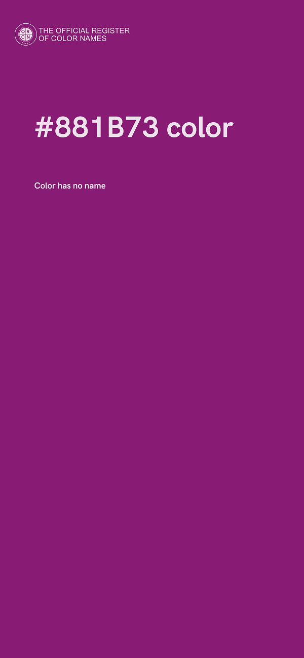 #881B73 color image