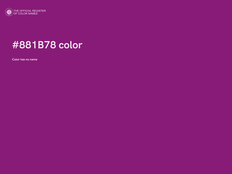 #881B78 color image