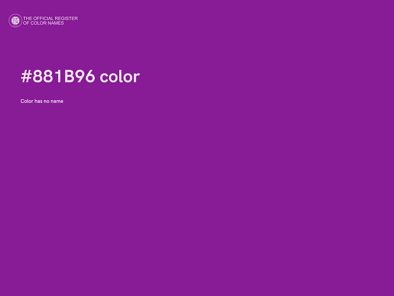 #881B96 color image