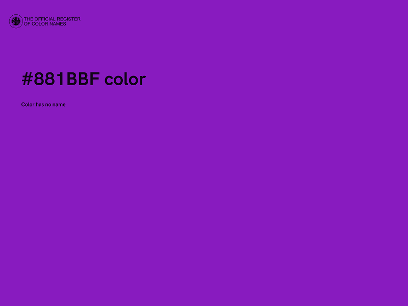 #881BBF color image