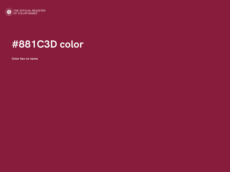 #881C3D color image