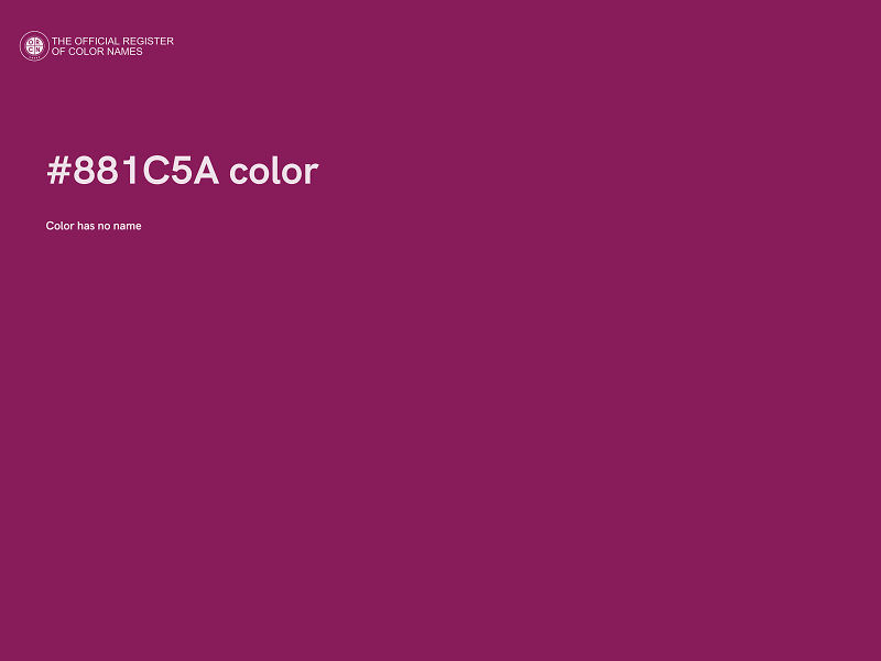 #881C5A color image