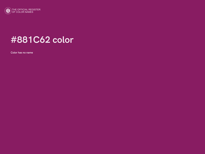 #881C62 color image