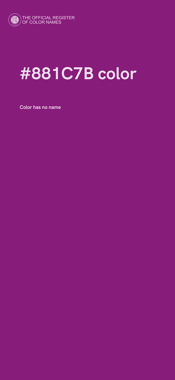 #881C7B color image