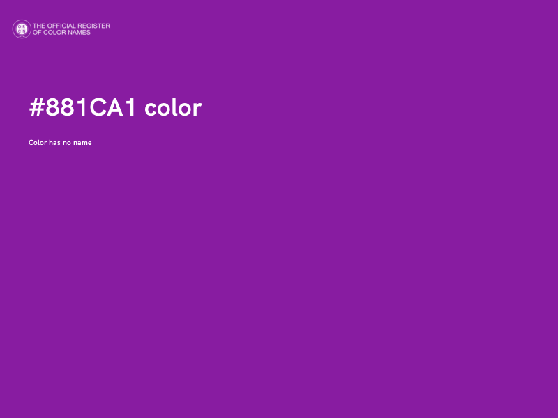 #881CA1 color image