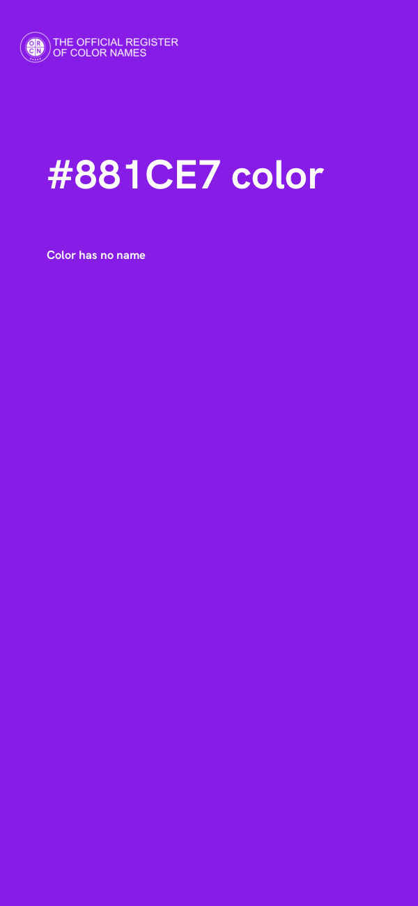 #881CE7 color image