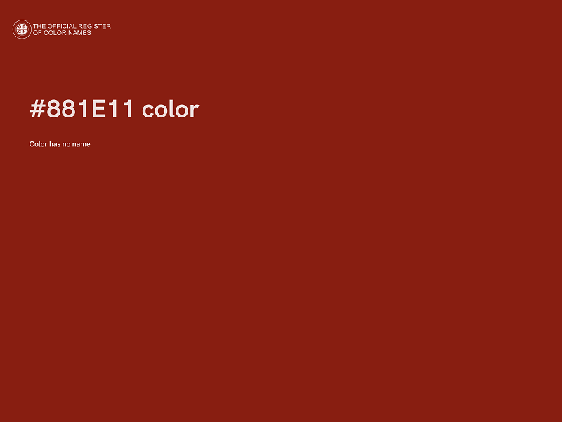 #881E11 color image