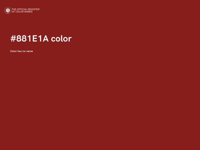 #881E1A color image