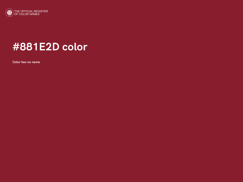 #881E2D color image