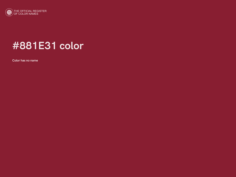#881E31 color image