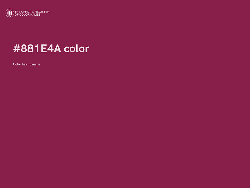 #881E4A color image