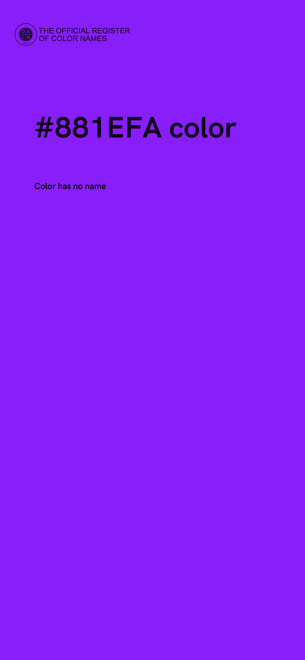 #881EFA color image