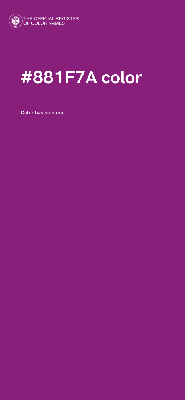 #881F7A color image