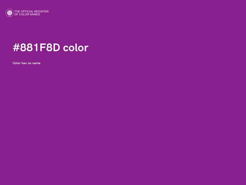 #881F8D color image