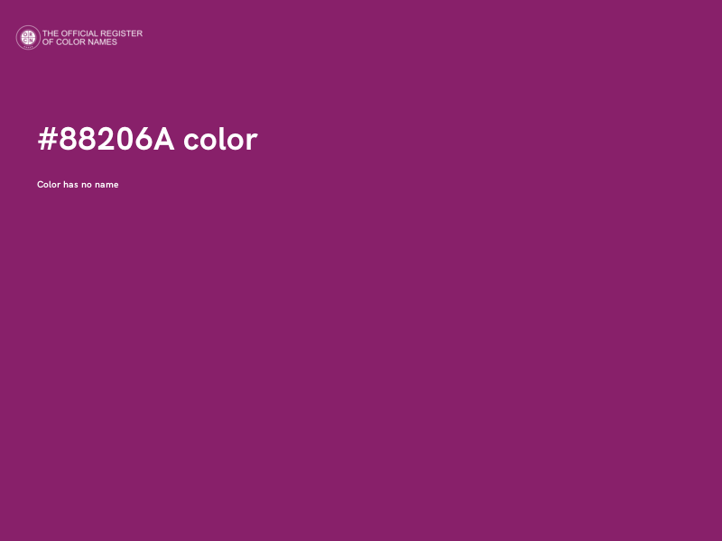 #88206A color image