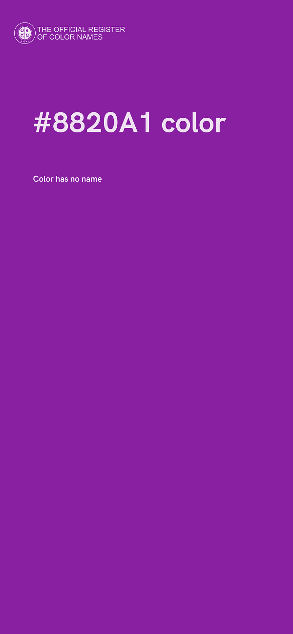 #8820A1 color image