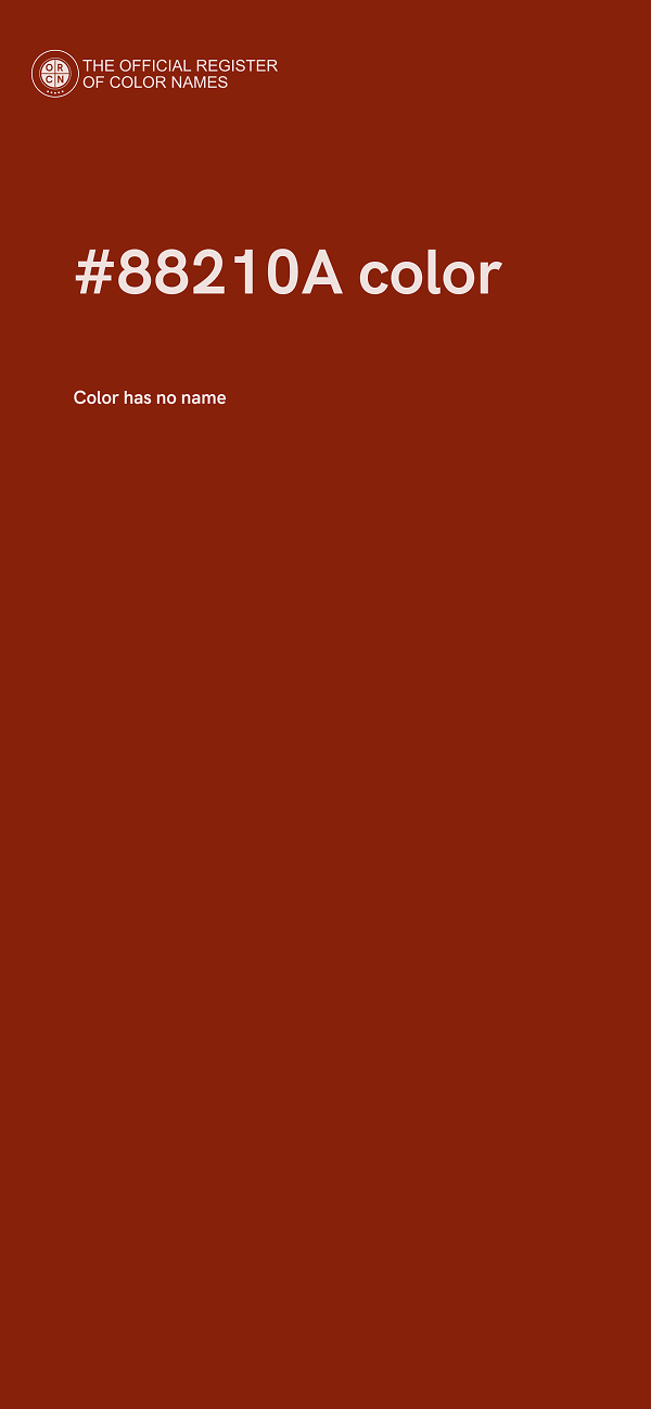#88210A color image